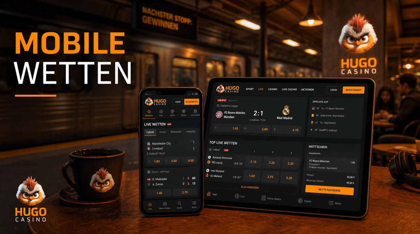 Mobile Geräte mit Live-Wetten in Aktion.