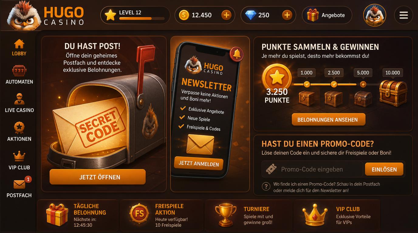 Newsletter mit Secret Code landet im Postfach, Punkte werden gesammelt.